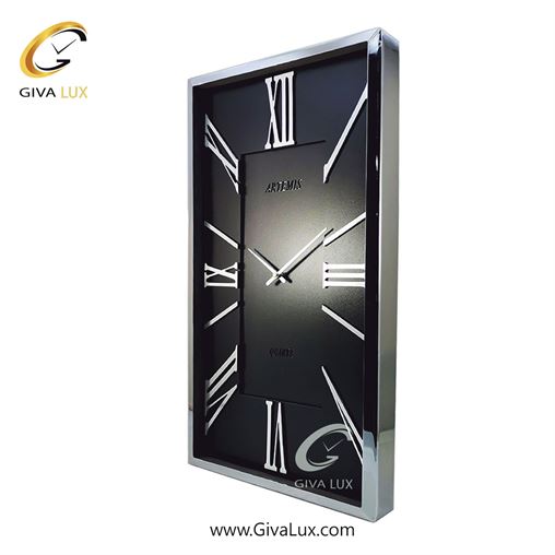 ساعت دیواری اورجینال آرتمیس آلیاژ فلزی طلایی| کد رفرنس 20007، مدل: 2028GoldWhite 2028 Black Silver-2.jpg